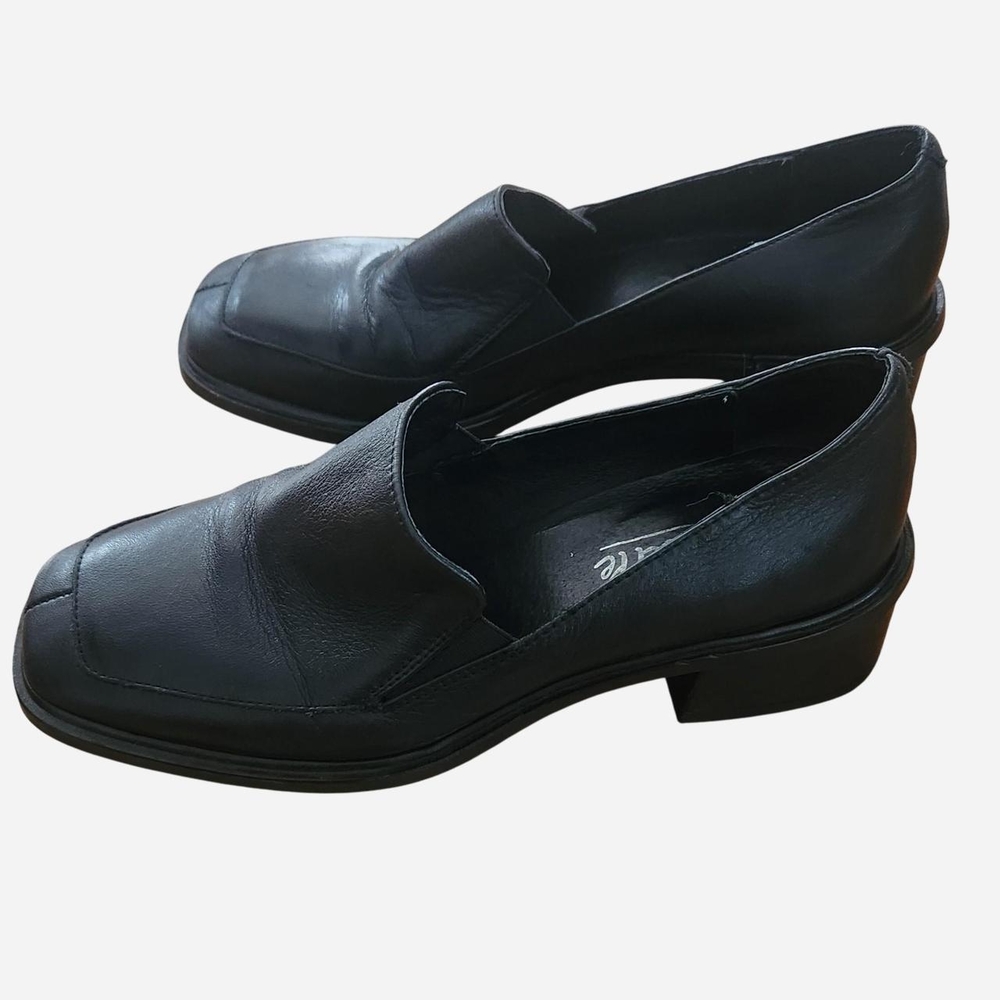 L'Intervalle Black Leather Loafers